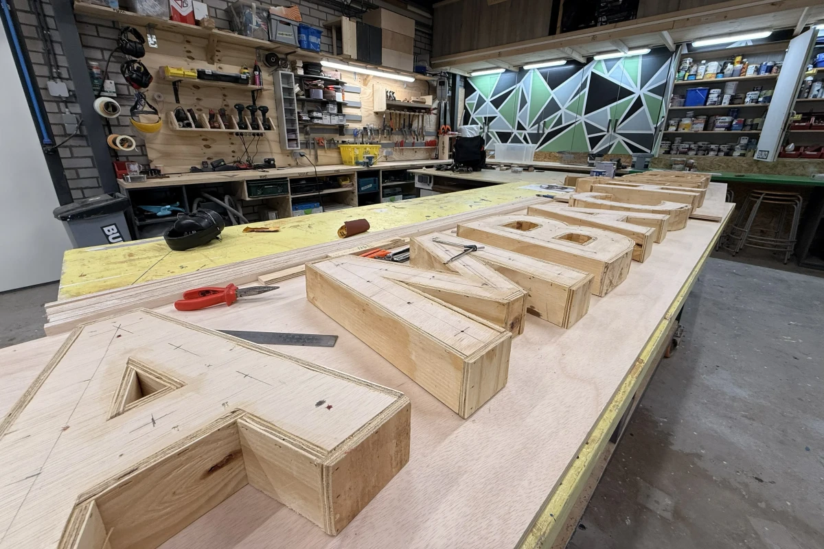 Hout Gebouwd werkplaats